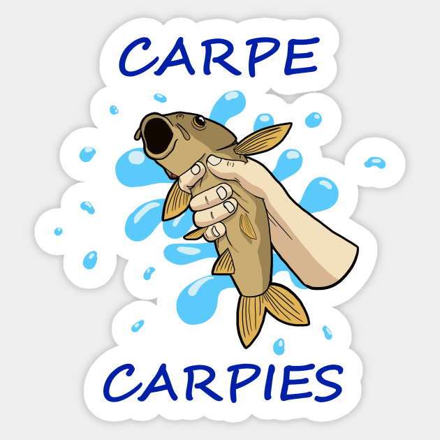 Seize the Fishes Sticker by Danger Dog Design